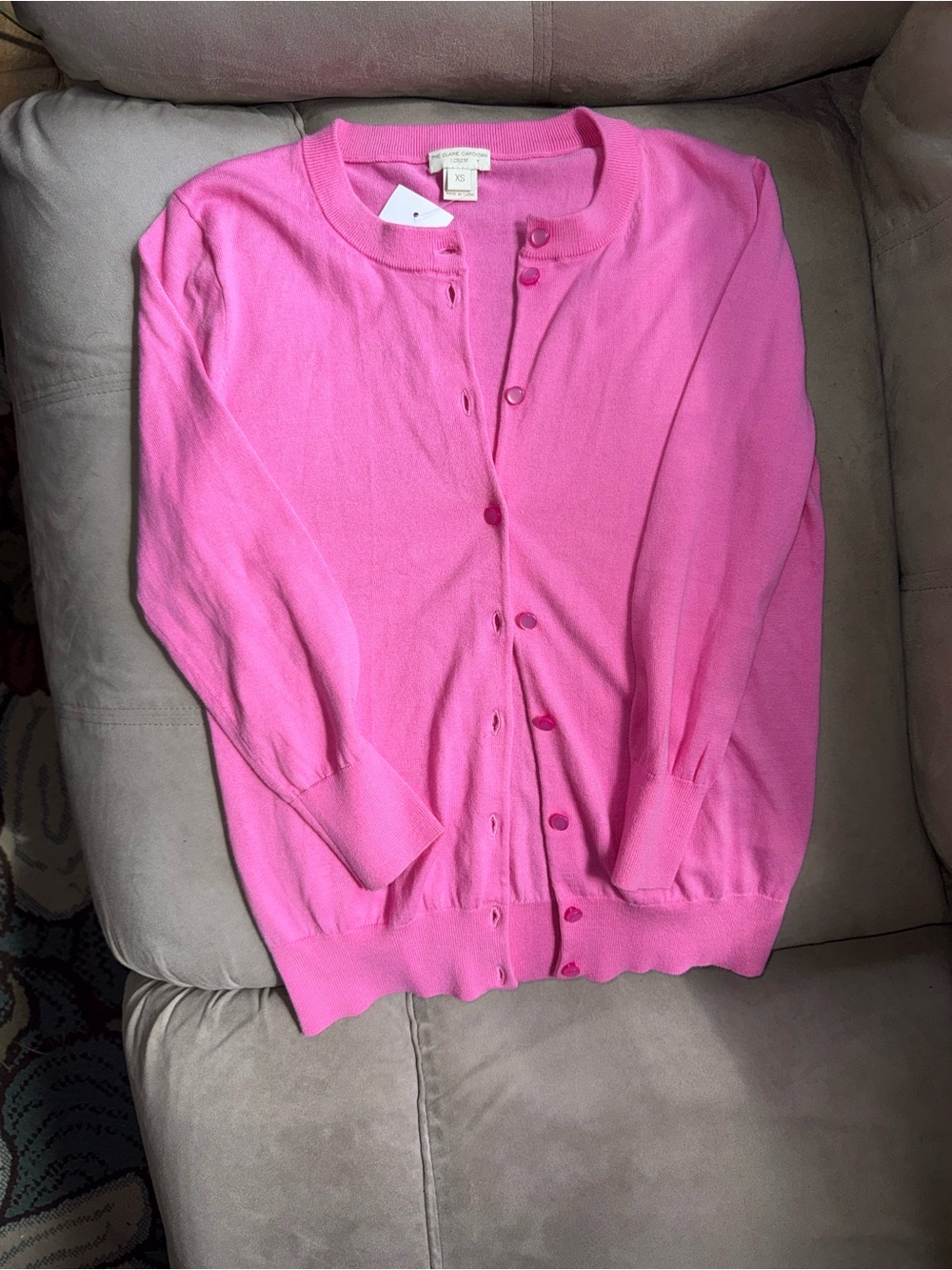 J. Crew Pink The Clare Cardigan, NWT